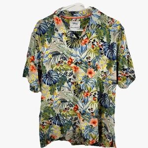 Tommy Bahama X Disney Camp Shirt Jungle Jubilee Hawaiian Men M Mickey Tropical